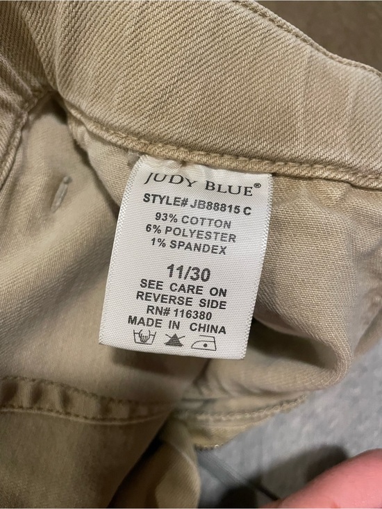 Judy Blue Pants - Judy Blue Stretch Twill Pants in Light Khaki
